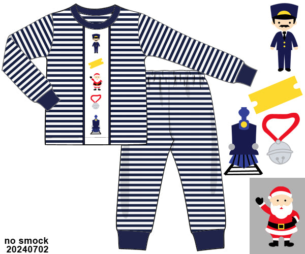 Christmas Train Stripe PJs ETA early November