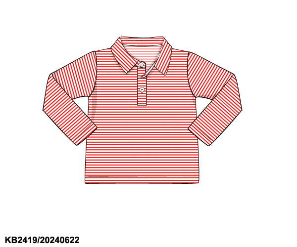 Red Stripe Polo ETA early December