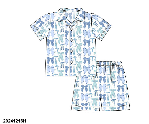 Blue Bows Kids PJ Set ETA late March