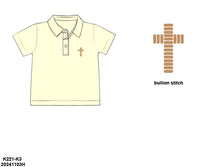 Bullion Stitch Cross Collared Shirt ETA late March